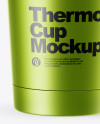 Matte Metallic Thermo Cup Mockup