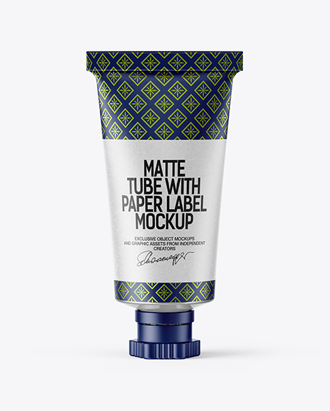 Matte Sauce Tube Mockup
