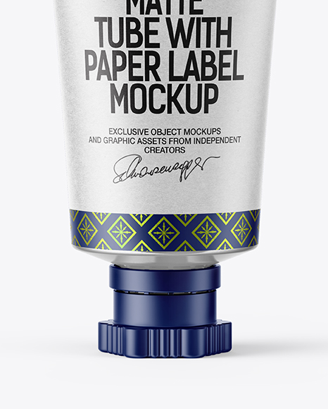 Matte Sauce Tube Mockup