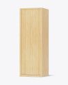 Wooden Wine Box Mockup - Half Side View