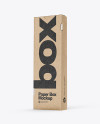 Kraft Paper Box Mockup - Half Side View