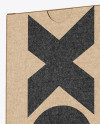 Kraft Paper Box Mockup - Half Side View