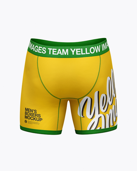 Men's Boxer Briefs Mockup - Back View - Free Download Images High ...