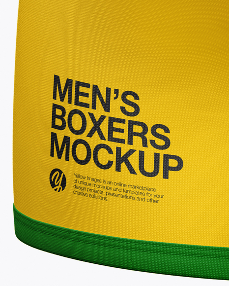 Men's Boxer Briefs Mockup - Back View