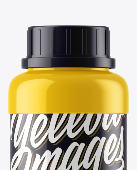Glossy Plastic Bottle Mockup Glossy Plastic Bottle Mockup