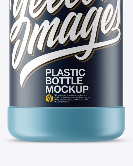 Matte Plastic Bottle Mockup