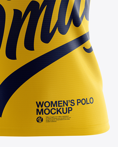 Women’s Polo Mockup - Front View