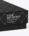 Matte Paper Box Mockup - Half Side View