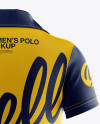 Women’s Polo Mockup - Back View