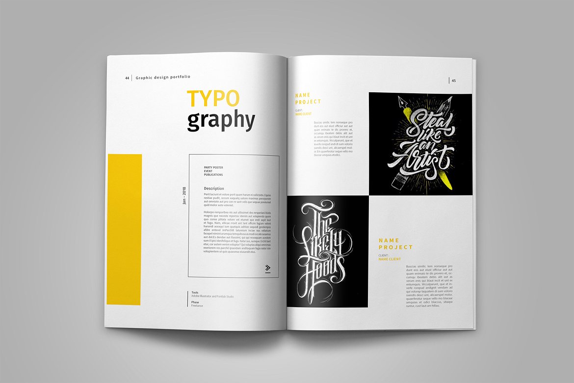 Graphic Design Portfolio Template