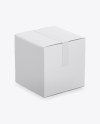 Paper Box Mockup - Half Side View