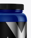 Glossy Protein Jar Mockup