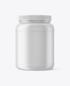 Matte Protein Jar Mockup