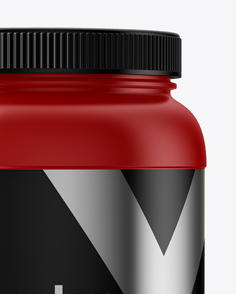 Matte Protein Jar Mockup