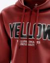 Men’s Full-Zip Hoodie mockup (Half Side View)