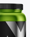 Metallic Protein Jar Mockup