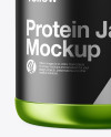 Metallic Protein Jar Mockup