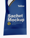 Sachet Mockup - Half Side View