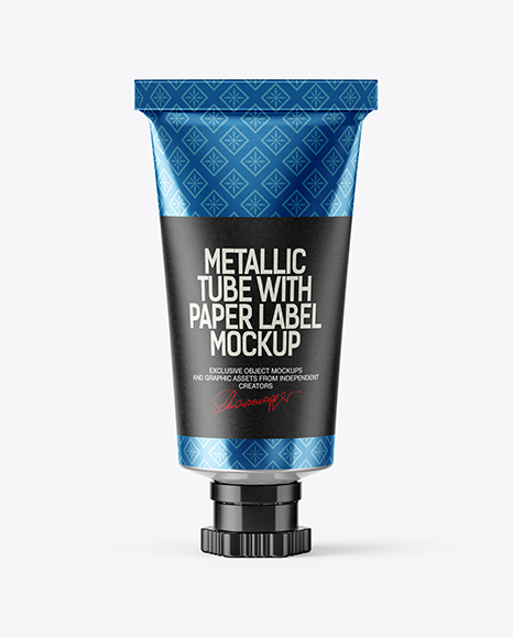 Metallic Sauce Tube Mockup