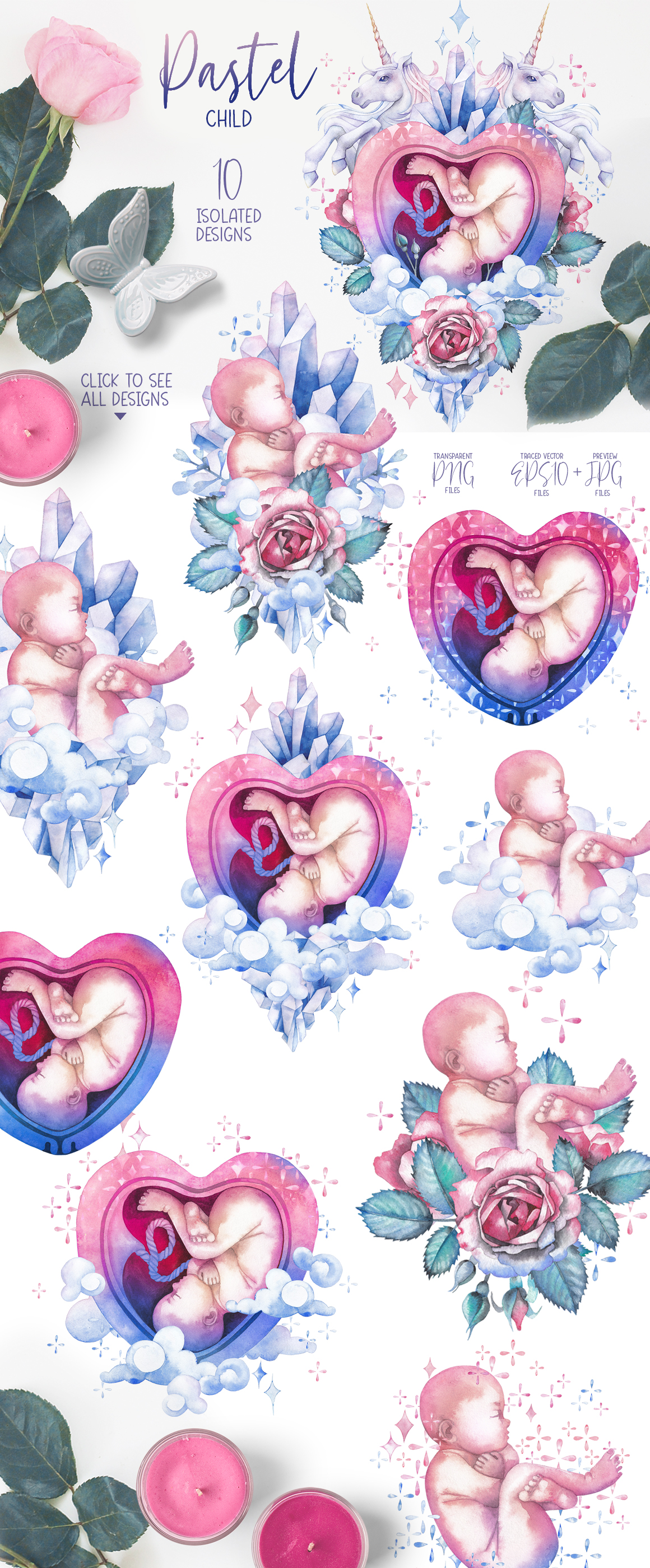 Watercolor baby Watercolor baby