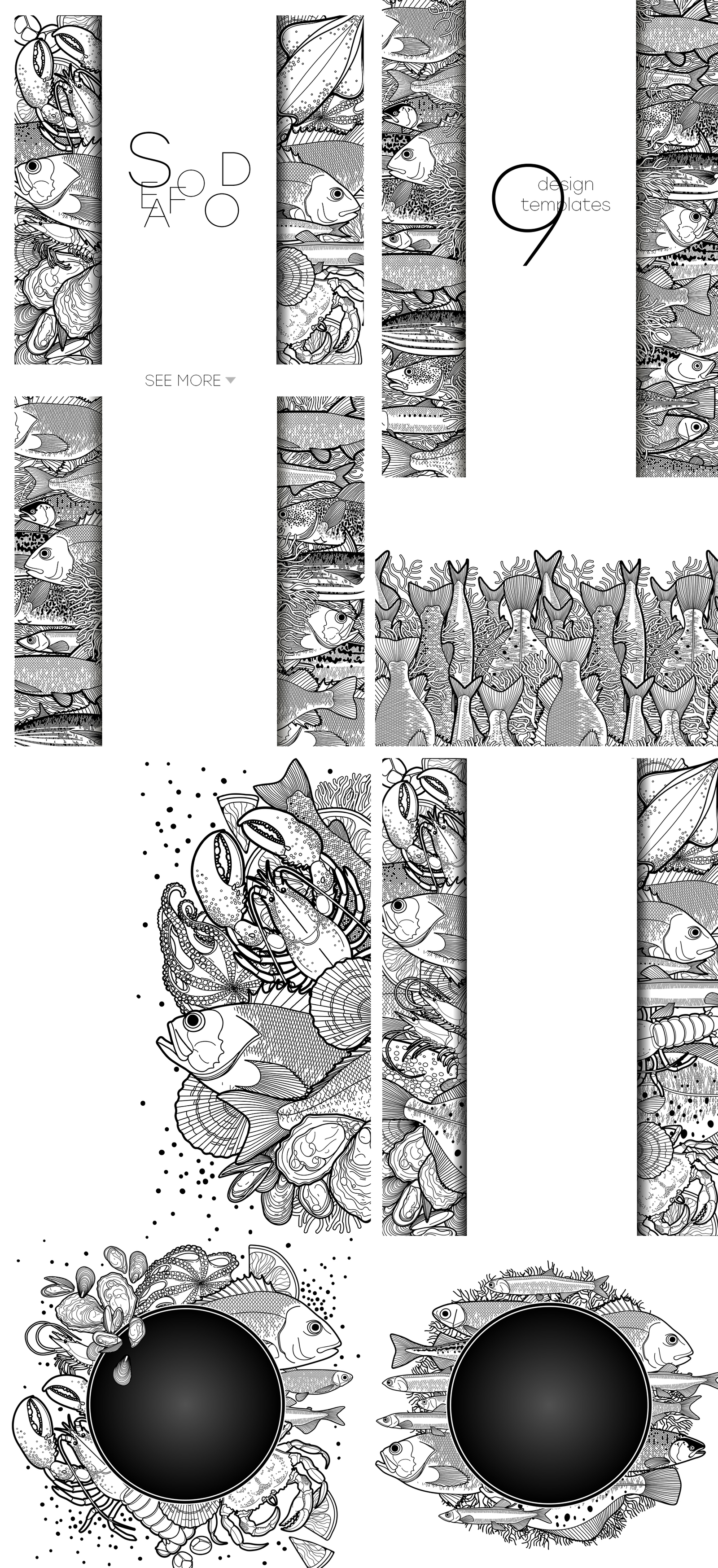 Seafood graphics Seafood graphics