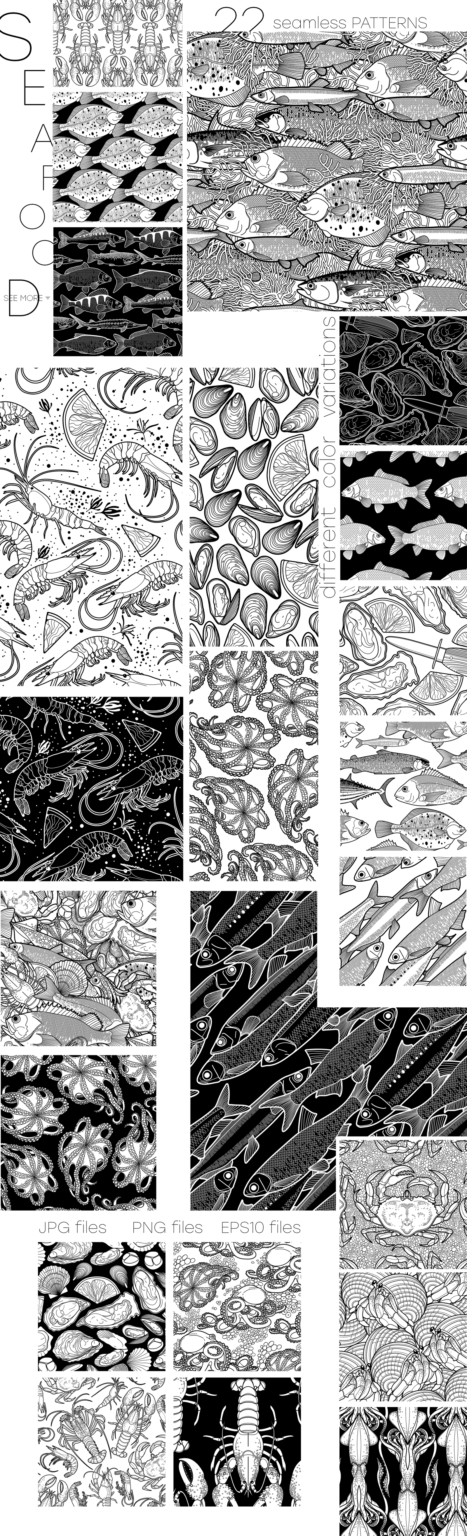 Seafood graphics Seafood graphics