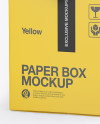 Two Paper Boxes Mockup - Half Side View