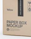 Two Kraft Boxes Mockup - Half Side View