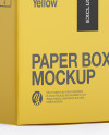 Paper Box Mockup - Side View (High-Angle Shot)