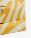 Glossy Shopping Bag Mockup - Halfside View (High Angle Shot)