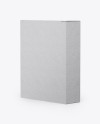 Kraft Box Mockup - Half Side View