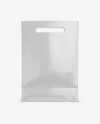 Glossy Shopping Bag Mockup - Front View