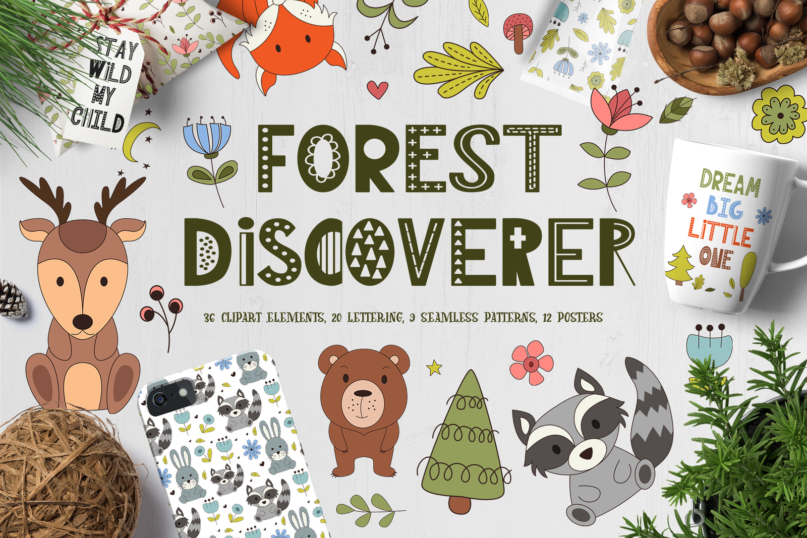 Forest Discoverer - Clip art+Posters Forest Discoverer - Clip art+Posters