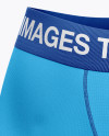 Men's Boxer Briefs Mockup - Back Half Side View