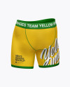 Men's Boxer Briefs Mockup - Back Half Side View