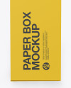 Paper Box Mockup - Side View (High-Angle Shot)