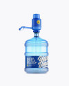 Water Bottle With Glossy Pump Mockup Water Bottle With Glossy Pump Mockup