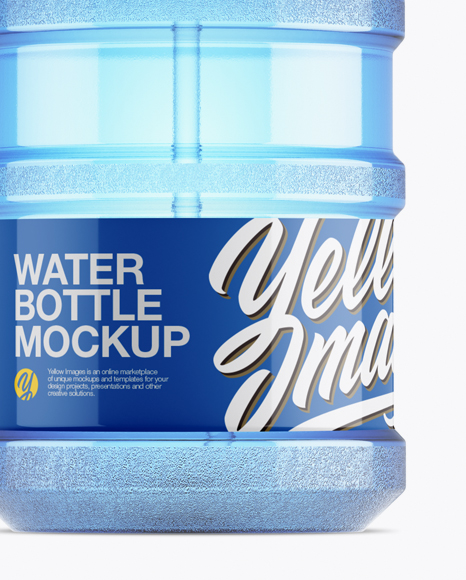 Water Bottle With Glossy Pump Mockup Water Bottle With Glossy Pump Mockup