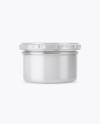 Clear Glass Sauce Jar Mockup