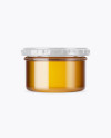 Clear Glass Honey Jar Mockup