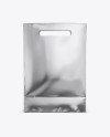 Metallic Paper Shopping Bag Mockup - Front View