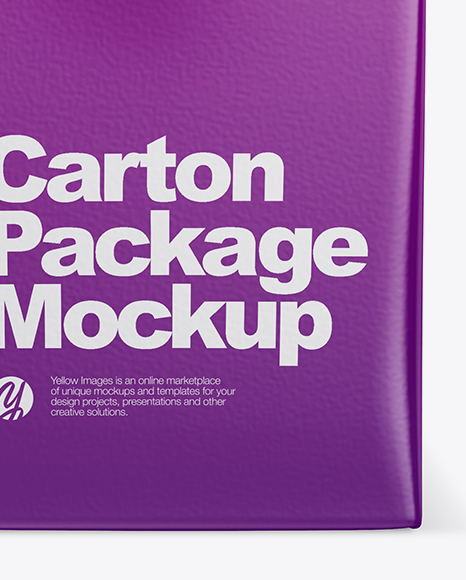 500ml Carton Box Mockup - Front View