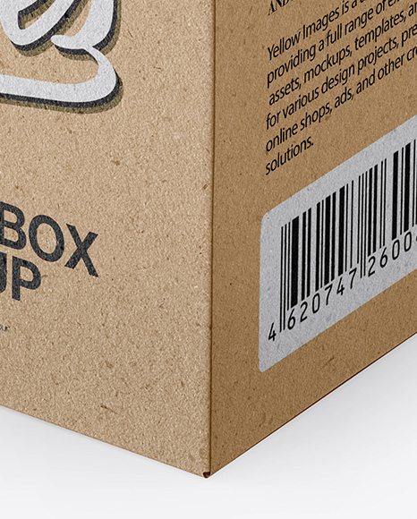 Opened Kraft Box Mockup - Half Side View (High-Angle Shot) Opened Kraft Box Mockup - Half Side View (High-Angle Shot)