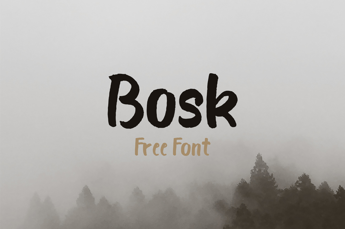 Bosk Brush Font