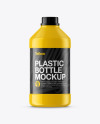 Glossy Plastic Bottle Mockup