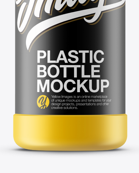 Matte Plastic Bottle Mockup