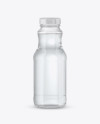 Clear Glass Water Bottle Mockup