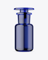 Blue Glass Bottle Mockup