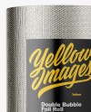 Double Bubble Foil Roll Mockup Double Bubble Foil Roll Mockup