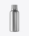 Matte Metallic Bottle Mockup